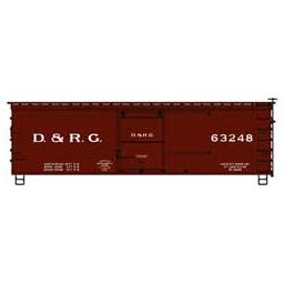 Click here to learn more about the Accurail HO KIT 36'' Double Sheath Box, D&RGW.