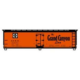 Click here to learn more about the Accurail HO KIT 40'' USRA Wood Dbl Shth Box, SF/Grand Canyon.