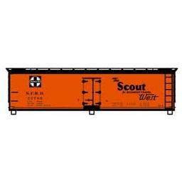 Click here to learn more about the Accurail HO KIT 40'' USRA Wood Dbl Shth Box, SF/The Scout.