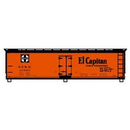 Click here to learn more about the Accurail HO KIT 40'' USRA Wood Dbl Shth Box, SF/El Capitan.
