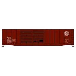 Click here to learn more about the Accurail HO KIT 50'' AAR Double Door Steel Box, WM.