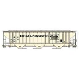Click here to learn more about the Accurail HO KIT PS-4750 3-Bay Covered Hopper, L&N/SCL.