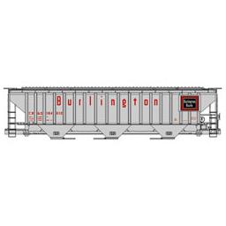Click here to learn more about the Accurail HO KIT PS3750 3-Bay Covered Hopper, CB&Q.