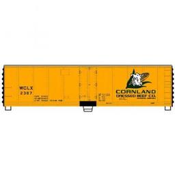 Click here to learn more about the Accurail HO KIT 40'' Steel Reef, Cornland.