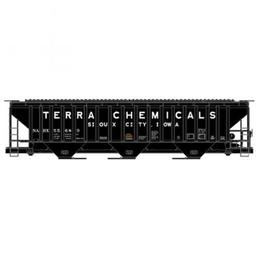 Click here to learn more about the Accurail HO KIT SP4750 Covered Hopper, Terra Chemicals.