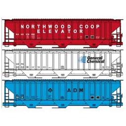 Click here to learn more about the Accurail HO KIT SP4750 Covered Hopper, Private Owner (3).