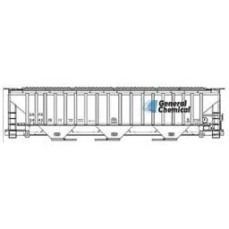 Click here to learn more about the Accurail HO KIT SP4750 Covered Hopper, General Chemical.
