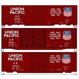 Click here to learn more about the Accurail 40'' Steel Boxcar 3-Car Set, HO.