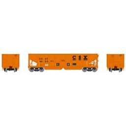 Click here to learn more about the Athearn HO RTR 40'' OB Ballast Hopper/Load, CSX #965371.
