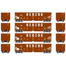 Click here to learn more about the Athearn HO RTR 40'' OB Ballast Hopper/Load, HZGX #1 (4).