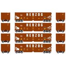 Click here to learn more about the Athearn HO RTR 40'' OB Ballast Hopper/Load, HZGX #2 (4).