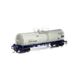 Click here to learn more about the Athearn HO RTR 16,000-Gallon Tank,UTLX/White & Blue#301588.