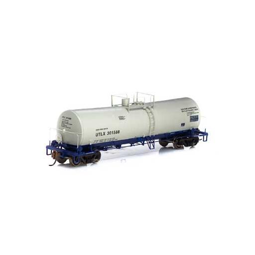 Athearn HO RTR 16,000-Gallon Tank,UTLX/White & Blue#301588