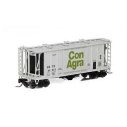 Click here to learn more about the Athearn N GATC 2600 Airslide Hopper, Con Agra #42902.