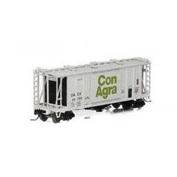 Click here to learn more about the Athearn N GATC 2600 Airslide Hopper, Con Agra #45752.