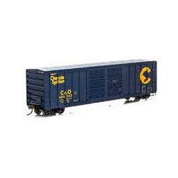 Click here to learn more about the Athearn HO RTR 50'' FMC Double Door Box, C&O #486243.