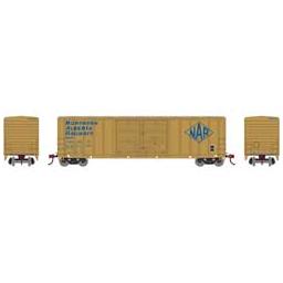 Click here to learn more about the Athearn HO RTR 50'' FMC Double Door Box, NAR #050135.