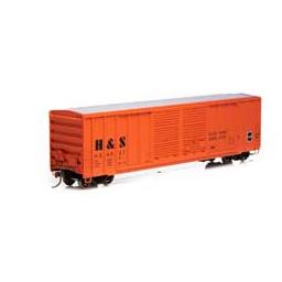 Click here to learn more about the Athearn HO RTR 50'' FMC Centered Double Door Box, H&S #4027.