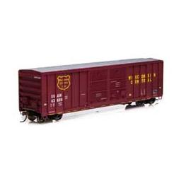 Click here to learn more about the Athearn HO RTR 50'' FMC Centered Double Door Box, WC #43609.