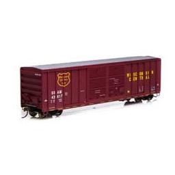 Click here to learn more about the Athearn HO RTR 50'' FMC Centered Double Door Box, WC #43617.
