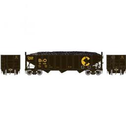 Click here to learn more about the Athearn HO RTR 40'' 3-Bay Ribbed Hopper w/Load, CHSY #10188.
