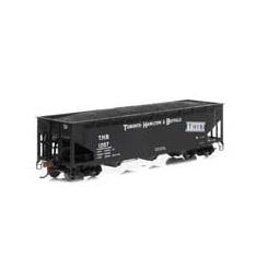Click here to learn more about the Athearn HO RTR 40'' 3-Bay Offset Hopper w/Load, TH&B #1207.