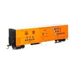 Click here to learn more about the Athearn HO RTR 57'' Mechanical Reefer, PFE/Orange.