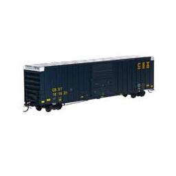 Click here to learn more about the Athearn HO RTR 60'' Hi-Cube Box, CSX Transportation #161821.