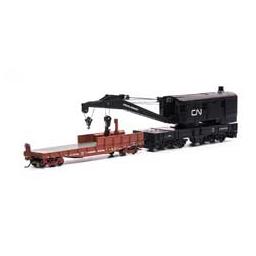 Click here to learn more about the Athearn HO RTR 200-Ton Crane w/Tender, CN Black #90359.