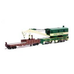 Click here to learn more about the Athearn HO RTR 200-Ton Crane w/Tender, AZCR #4801.