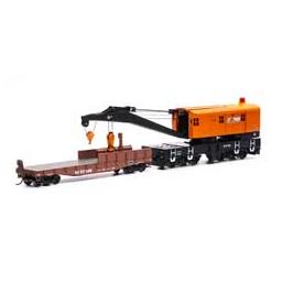 Click here to learn more about the Athearn HO RTR 200-Ton Crane w/Tender, NS/Orange #92545.