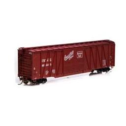 Click here to learn more about the Athearn HO RTR 50'' Single Sheathed Box, CB&Q #46649.