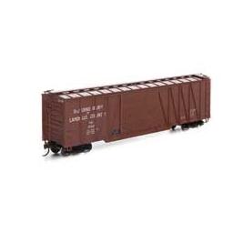 Click here to learn more about the Athearn HO RTR 50'' Single Sheathed Box, SJ&L #1052.