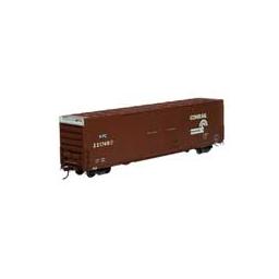Click here to learn more about the Athearn HO RTR FMC 60'' DD/SS Hi-Cube Box, CR/NYC #221745.