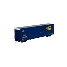 Click here to learn more about the Athearn HO RTR FMC 60'' DD/SS Hi-Cube Box, CSX #166638.