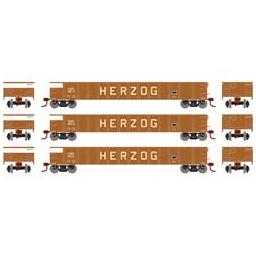 Click here to learn more about the Athearn HO RTR 52'' Mill Gondola, HZGX (3).