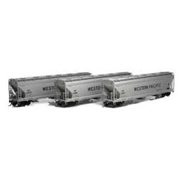 Click here to learn more about the Athearn HO ACF 4600 3-Bay Centerflow Hopper, WP (3).
