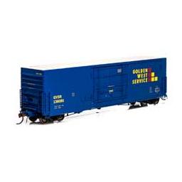Click here to learn more about the Athearn HO 50'' PC&F SS Box w/14'' Plug Door, GWS #136081.
