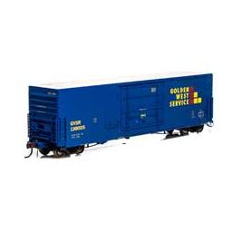 Click here to learn more about the Athearn HO 50'' PC&F SS Box w/14'' Plug Door, GWS #138005.