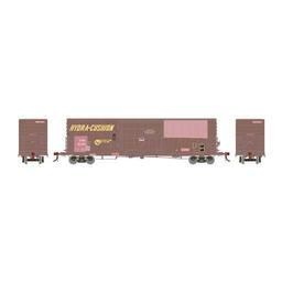Click here to learn more about the Athearn HO 50'' PC&F SS Box w/14'' Plug Door,SSW/Patch#23491.
