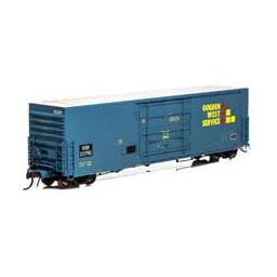 Click here to learn more about the Athearn HO 50'' PC&F SS Box w/14'' Plug Door, SSW/GWS #23792.