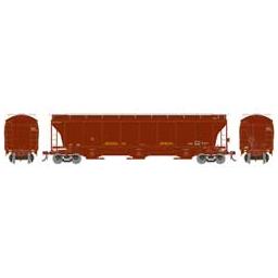 Click here to learn more about the Athearn HO Trinity 3-Bay Hopper, Data Only/Brown.