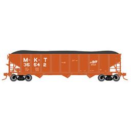 Click here to learn more about the Atlas Model Railroad HO Trainman 70-Ton 9-Panel Hopper, MKT #35542.