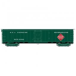 Click here to learn more about the Atlas Model Railroad HO ACF Steel Express Reefer, REA/Early 1960s #6431.
