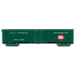 Click here to learn more about the Atlas Model Railroad HO ACF Steel Express Reefer, REA/Early 1960s #6465.