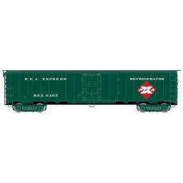 Click here to learn more about the Atlas Model Railroad HO ACF Steel Express Reefer, REA/Early 1960s #6341.