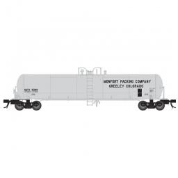 Click here to learn more about the Atlas Model Railroad HO 20,7000-Gallon Tank, Monfort Packing #35817.