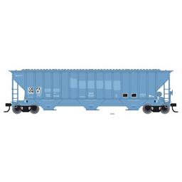 Click here to learn more about the Atlas Model Railroad HO Thrall 4750 Covered Hopper, CITX/Blue #17385.