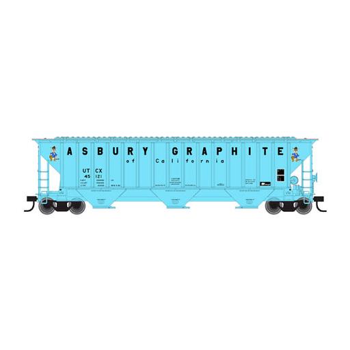 Atlas Model Railroad HO Thrall 4750 Cov Hop,UCTX/Asbury Graphite #45121