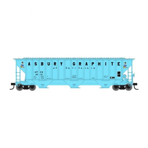 Atlas Model Railroad HO Thrall 4750 Cov Hop,UCTX/Asbury Graphite #45123